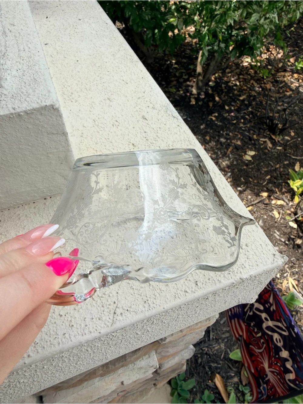Vintage elegant clear